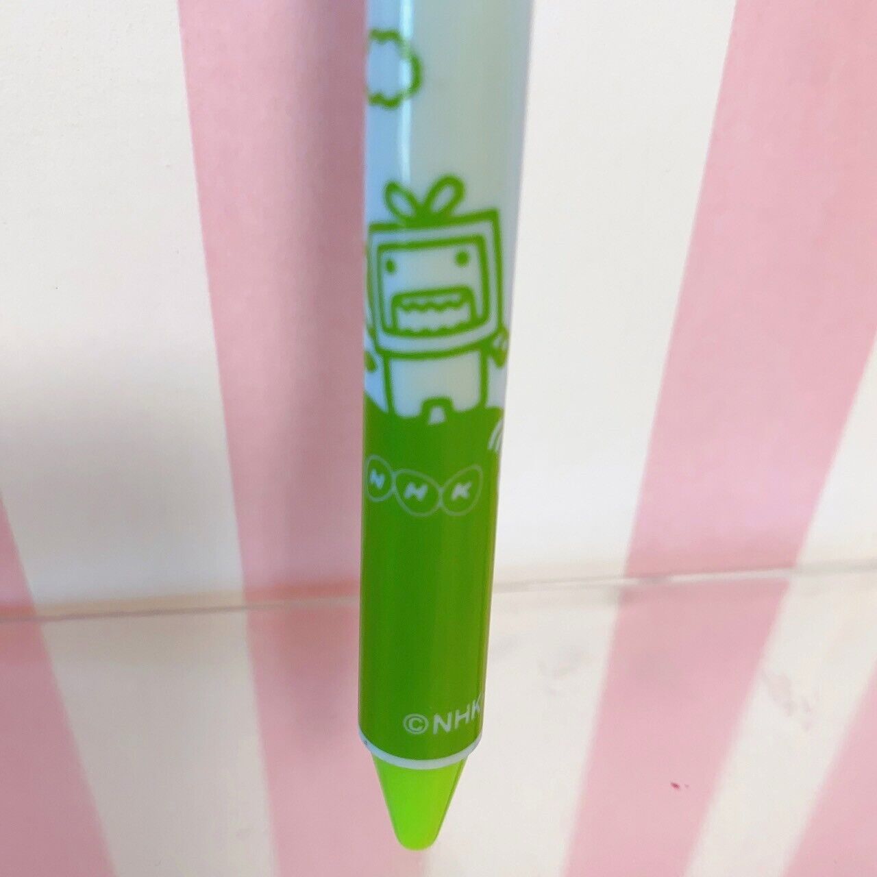 DOMO kun Ballpoint Pen Blue Green Television Stationery NHK Character Kawaii