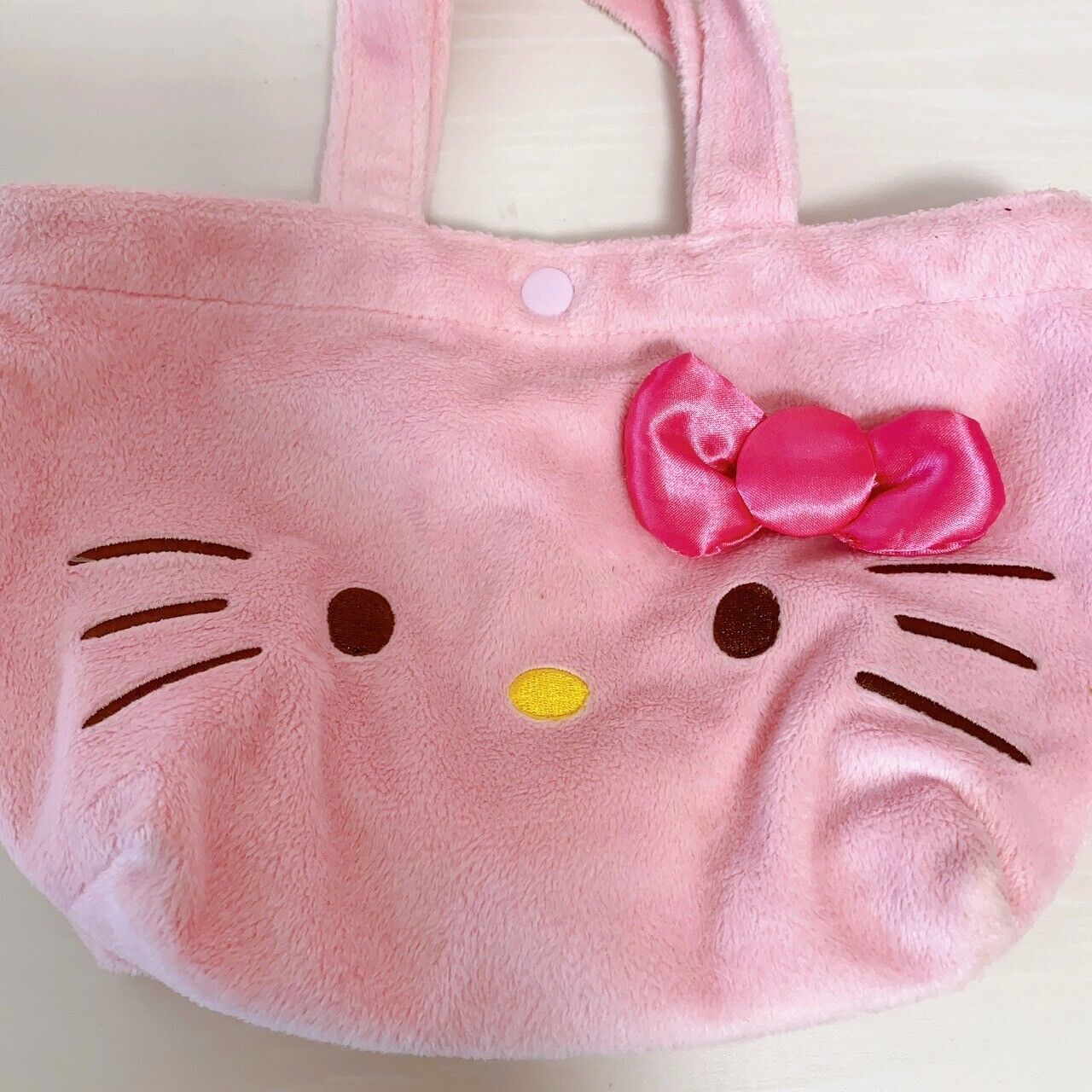 Sanrio Hello Kitty Swimming Pool Tote Bag Set 2 Red Pink Face Ribbon Kids Friend