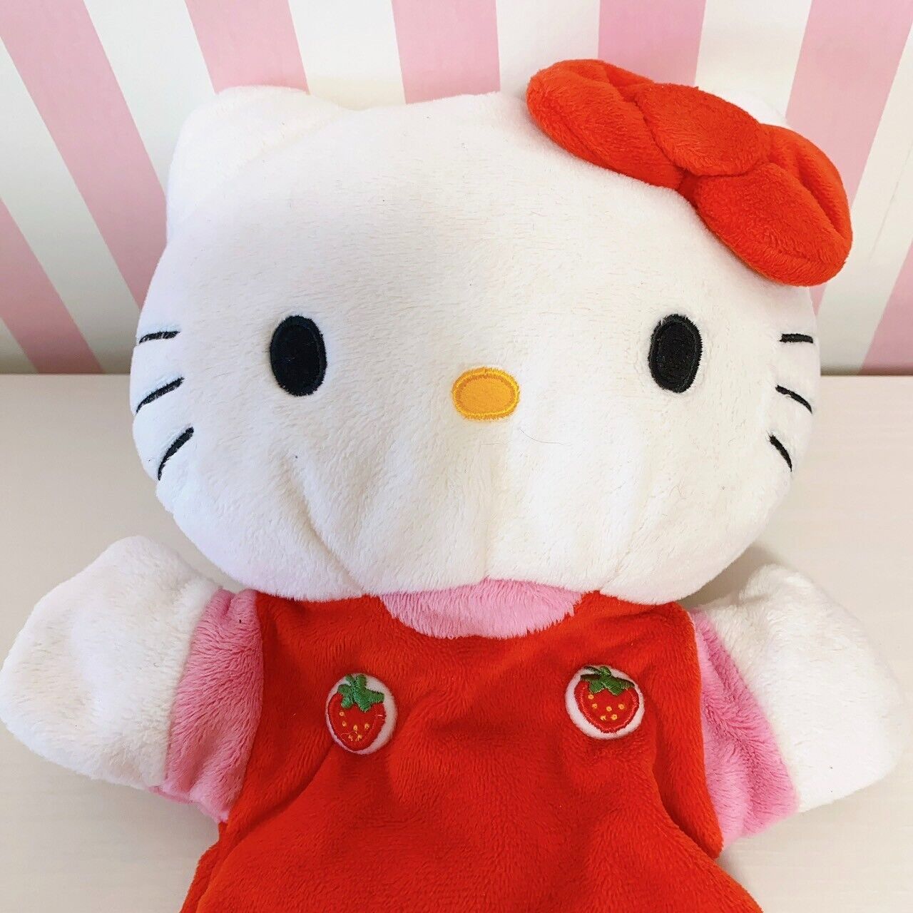 Sanrio Hello Kitty Stuffed Plush Doll Soft Toy Set Puppet Yellow Cat Red Kawaii