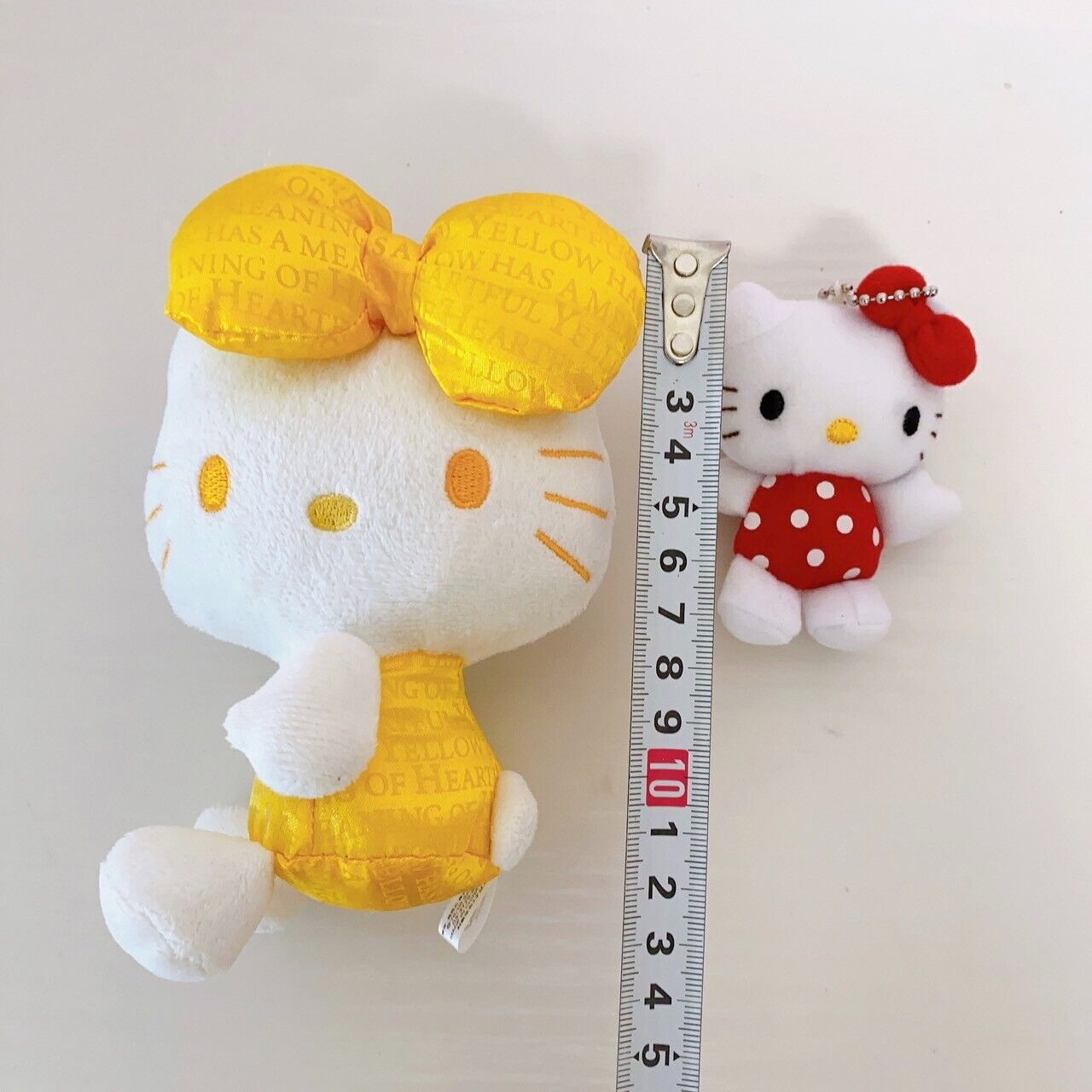 Sanrio Hello Kitty Stuffed Plush Doll Soft Toy Set Puppet Yellow Cat Red Kawaii