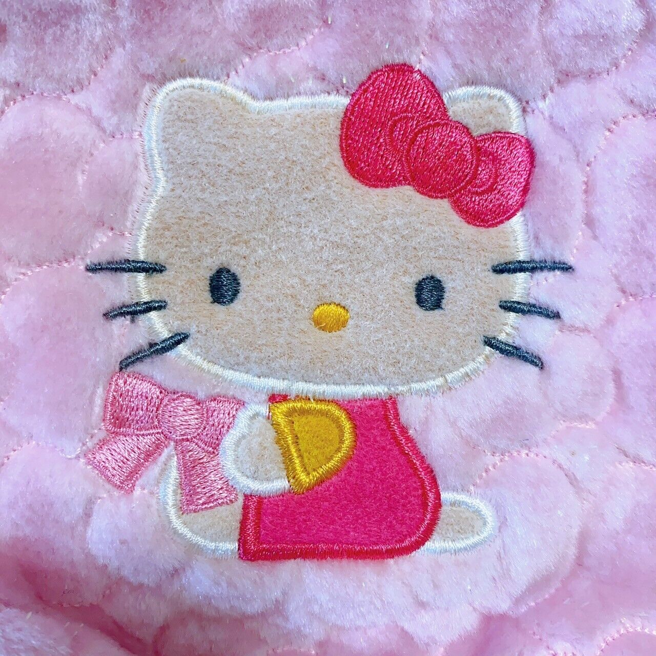 Sanrio Hello Kitty Hand Bag Pink Fluffy Mini Ribbon Kawaii Character Rare