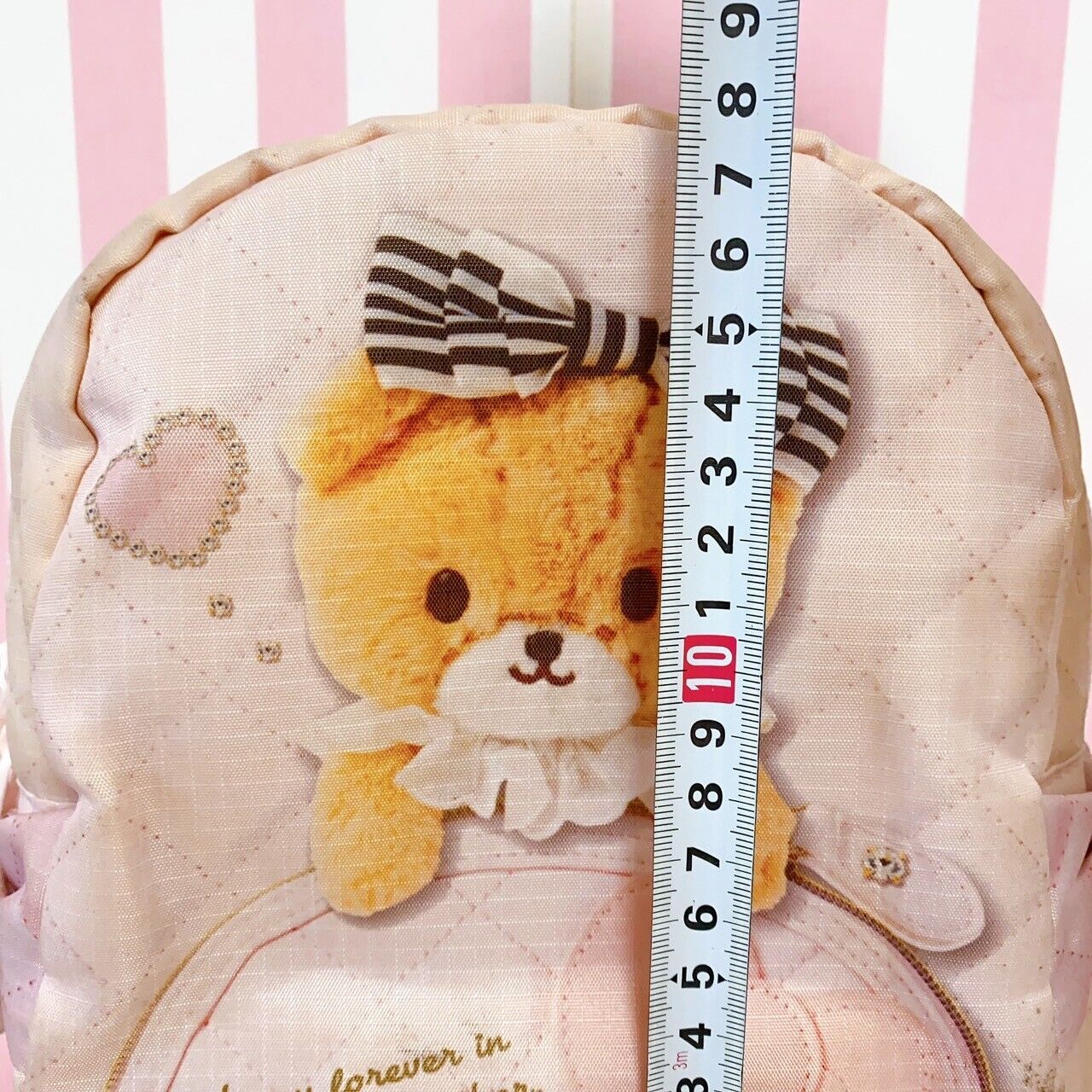 Sanrio Hello Kitty Tiny Chum Baby Backpack Rucksack School Bag Pink Ribbon Bear