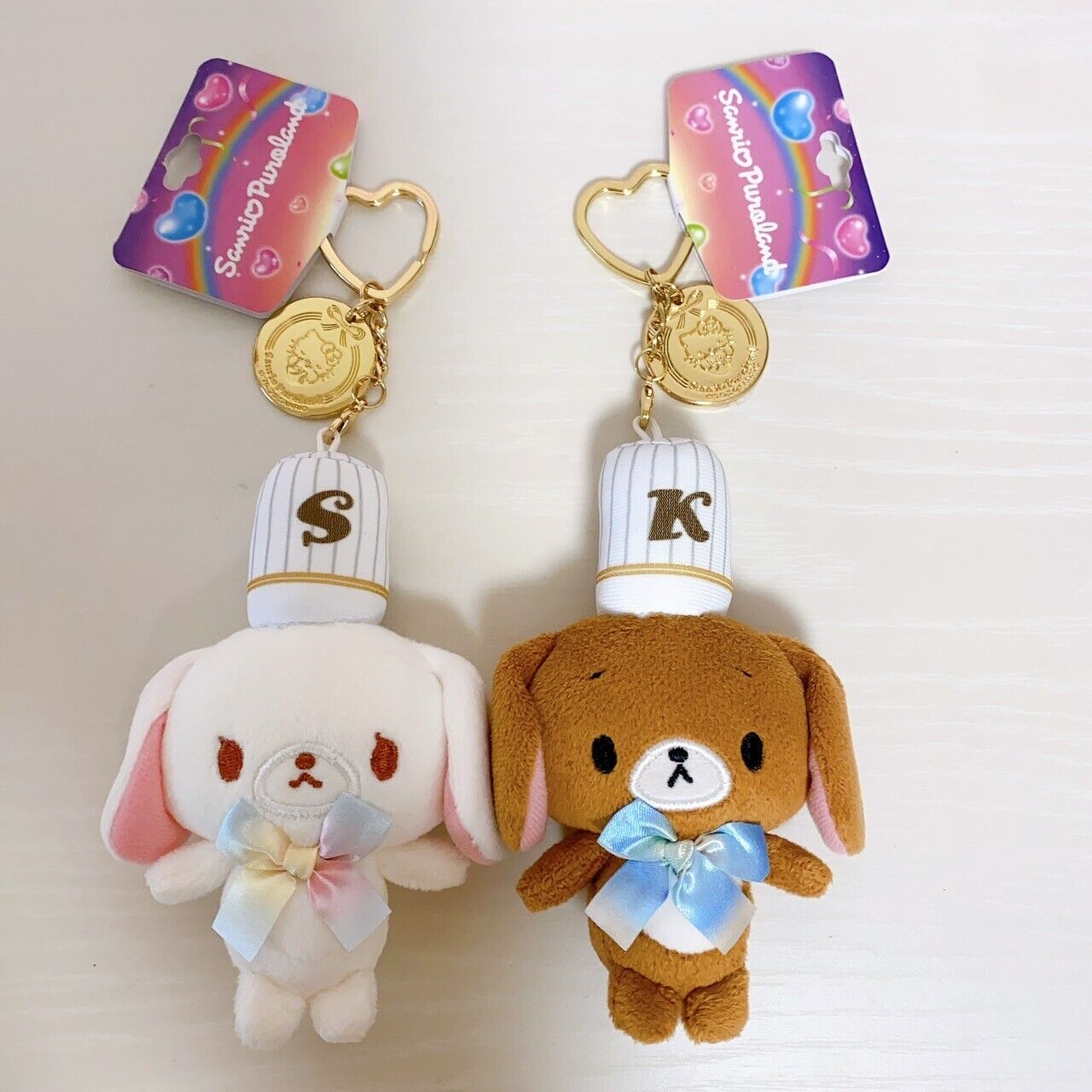 Sanrio Sugarbunnies Bunnies Mascot Set 2 Plush Shirousa Kurousa Puroland Kawaii