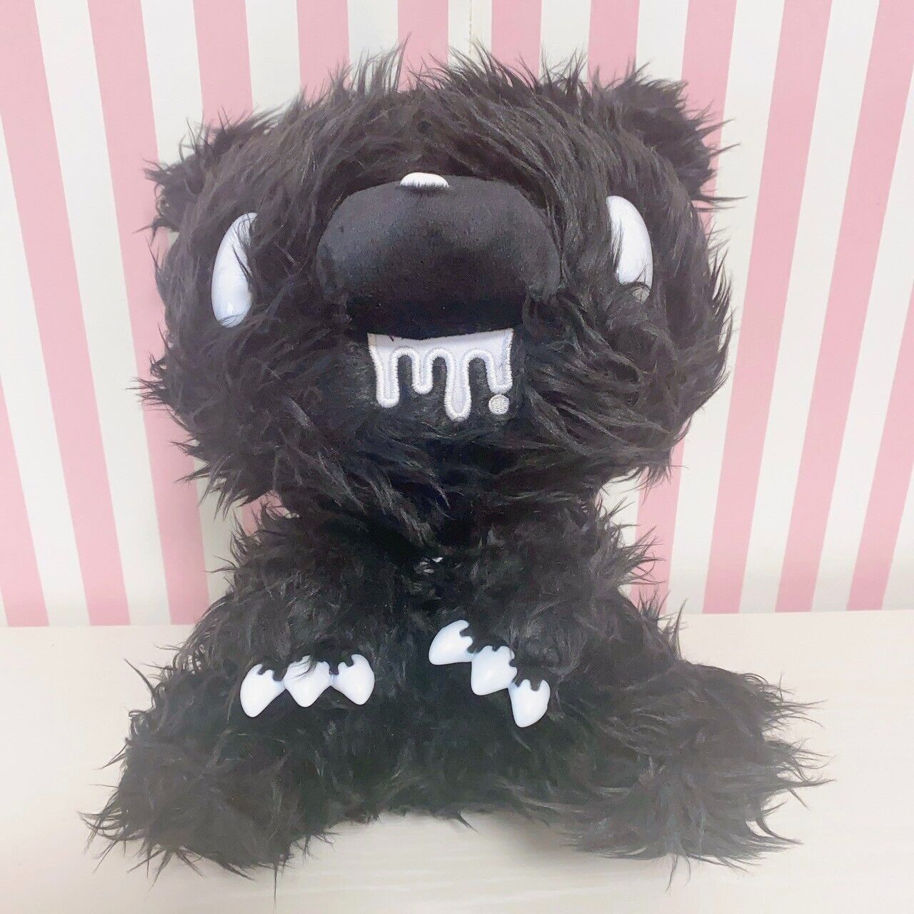 Taito Gloomy Bear Bloody Plush Soft Stuffed Toy Mono Black Fluffy Doll CGP 580