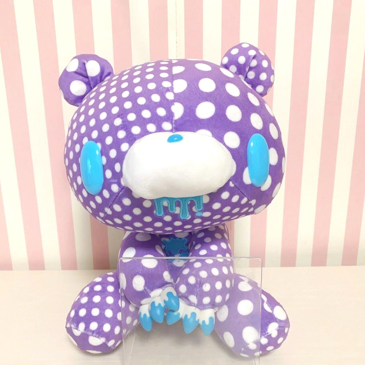 Gloomy Bear Bloody Plush Soft Stuffed Toy Purple Dot White Taito CGP 556 20th