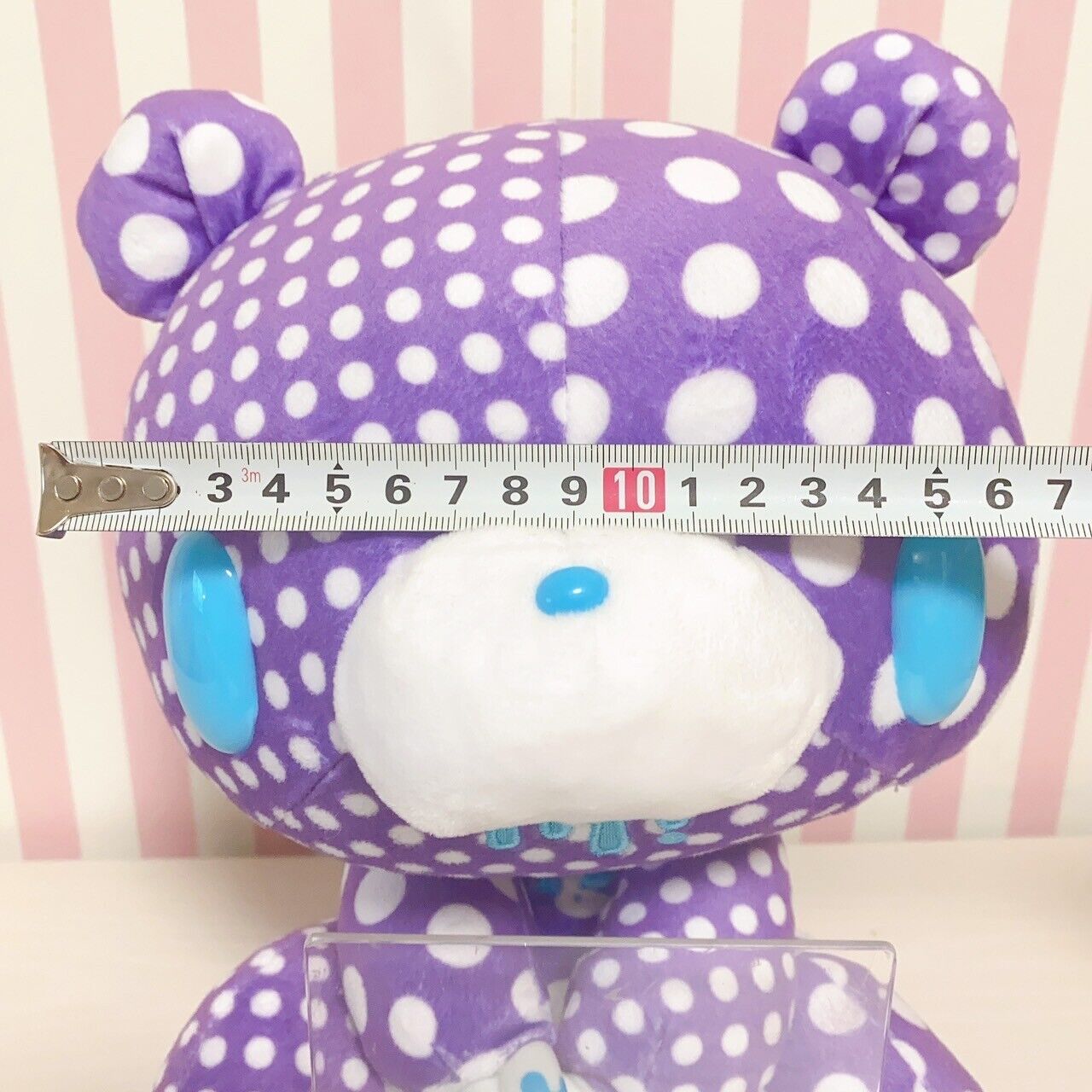 Gloomy Bear Bloody Plush Soft Stuffed Toy Purple Dot White Taito CGP 556 20th