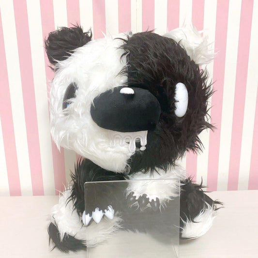 Taito Gloomy Bear Bloody Plush Soft Stuffed Toy Mono Asymmetry White Black 580