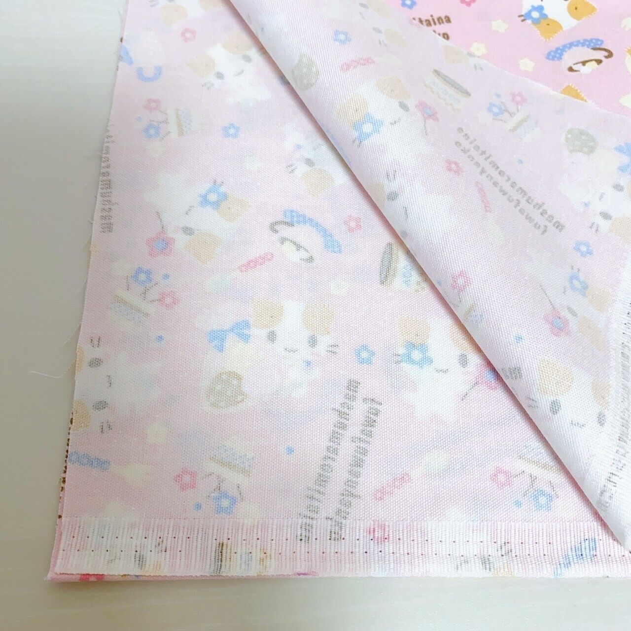 Sanrio Masyumaro Pink Fluffy Fuwa Nyanko Marshmallow Fabric Kawaii Character