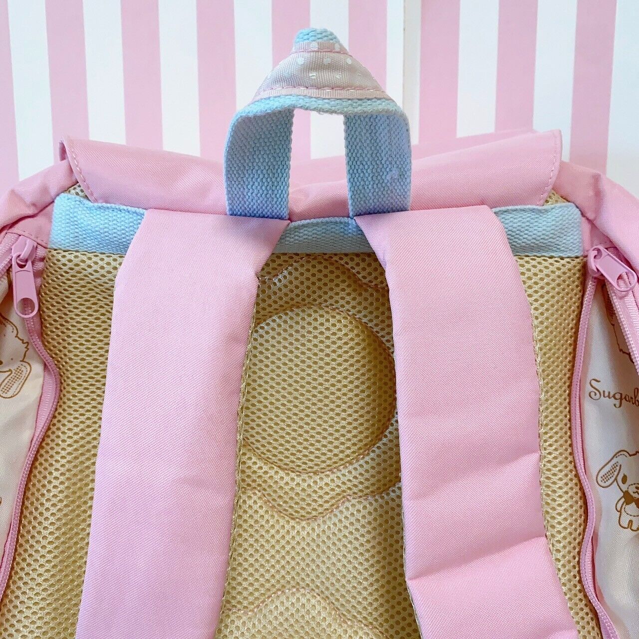 Sanrio Sugar Bunnies Backpack Rucksack Bag School Rabbit Pink Cookie Sweets Rare