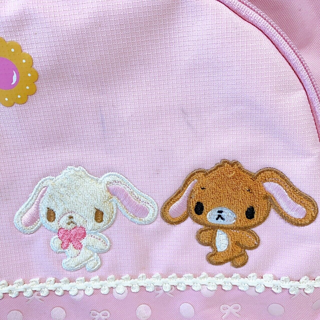 Sanrio Sugar Bunnies Backpack Rucksack Bag School Rabbit Pink Cookie Sweets Rare