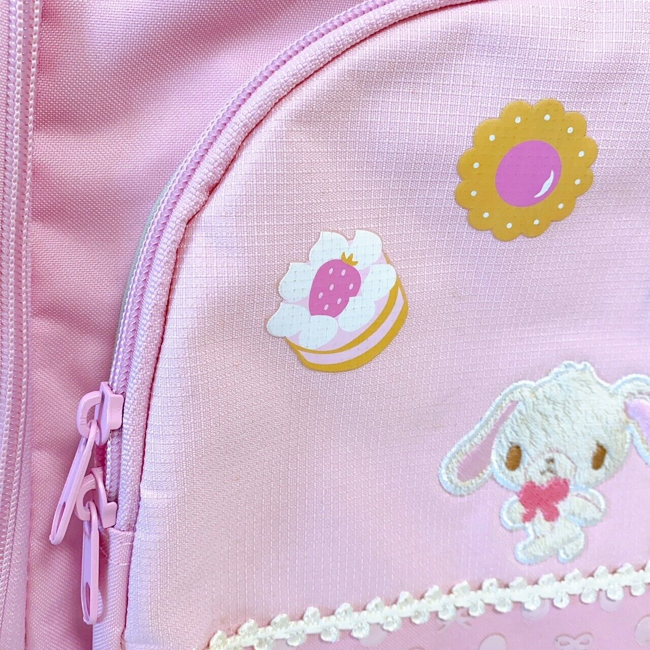 Sanrio Sugar Bunnies Backpack Rucksack Bag School Rabbit Pink Cookie Sweets Rare