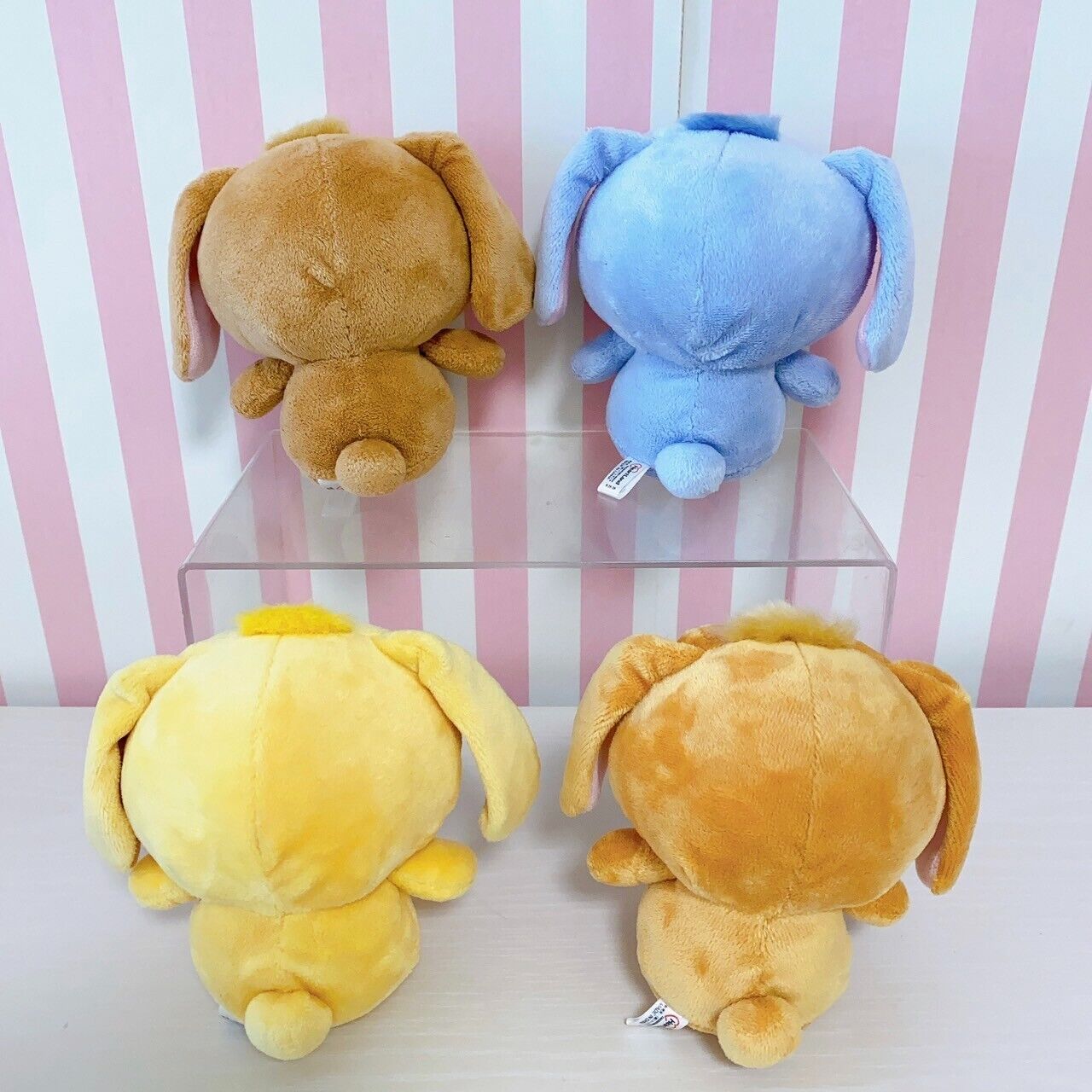 Sanrio Sugar Bunnies Plush Set 4 Kurousa Aousa Latteusa Komugiusa Soft Toy Rare