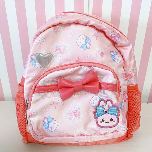 Mother Garden Usamomo Rucksack Backpack School Bag Pink Pink Ribbon Rabbit Kids