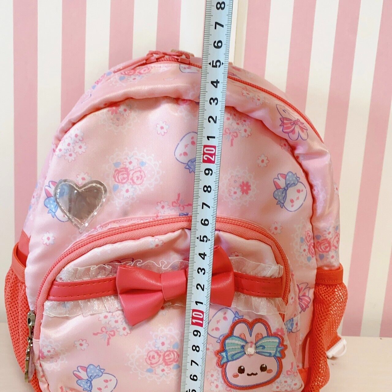 Mother Garden Usamomo Rucksack Backpack School Bag Pink Pink Ribbon Rabbit Kids