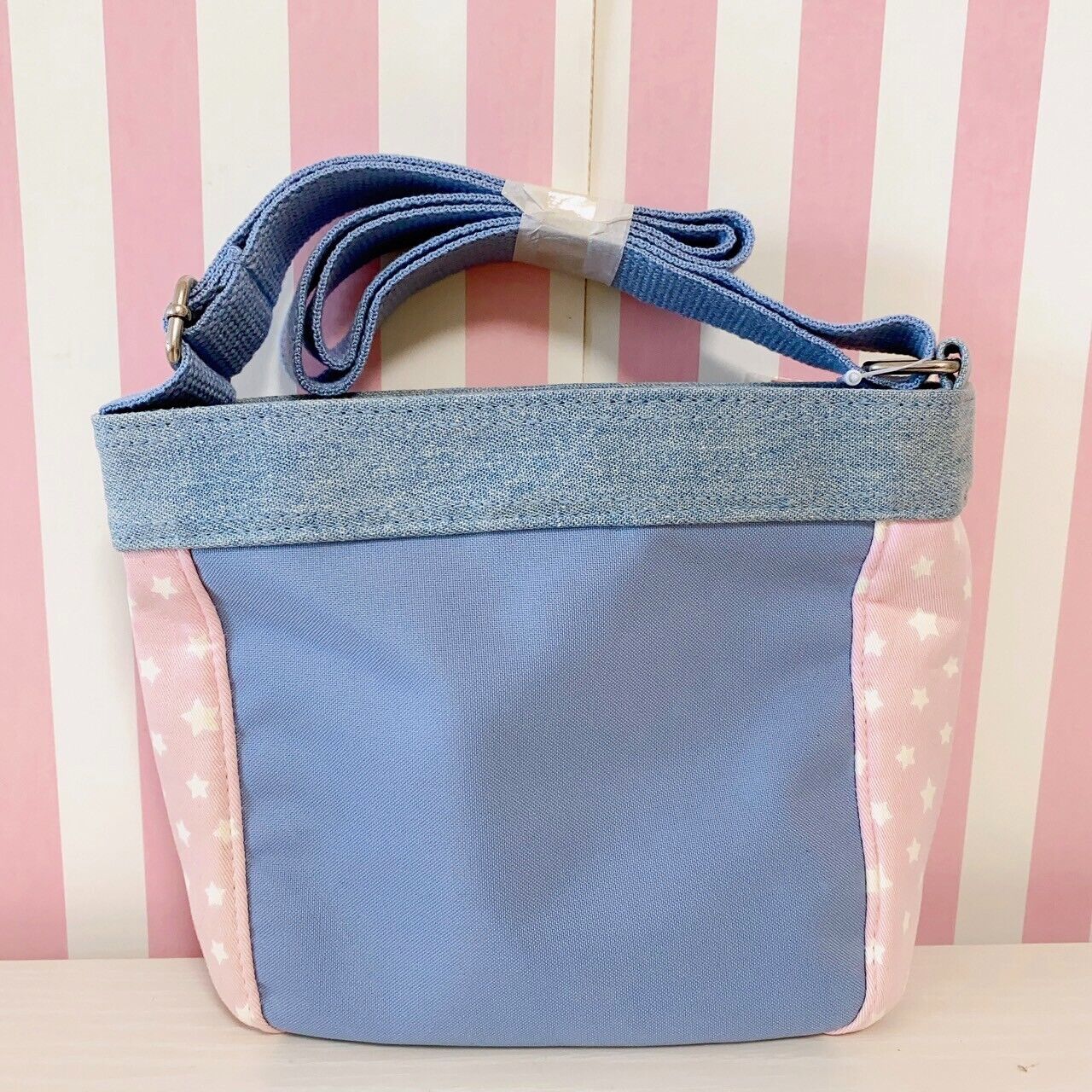 Sanrio Usahana Small Shoulder Bag Denim Rabbit Pink Blue Star Kawaii Character