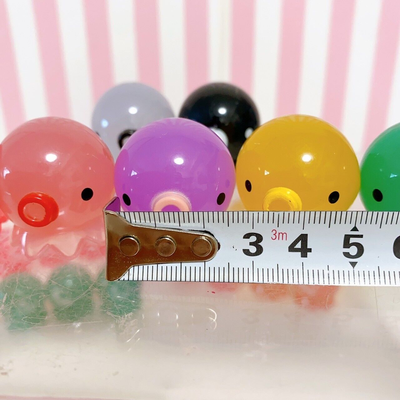 Takochu Octopus Mini Mascot Figure Toy Crystal Clear 35 Set Colorful Kawaii Rare