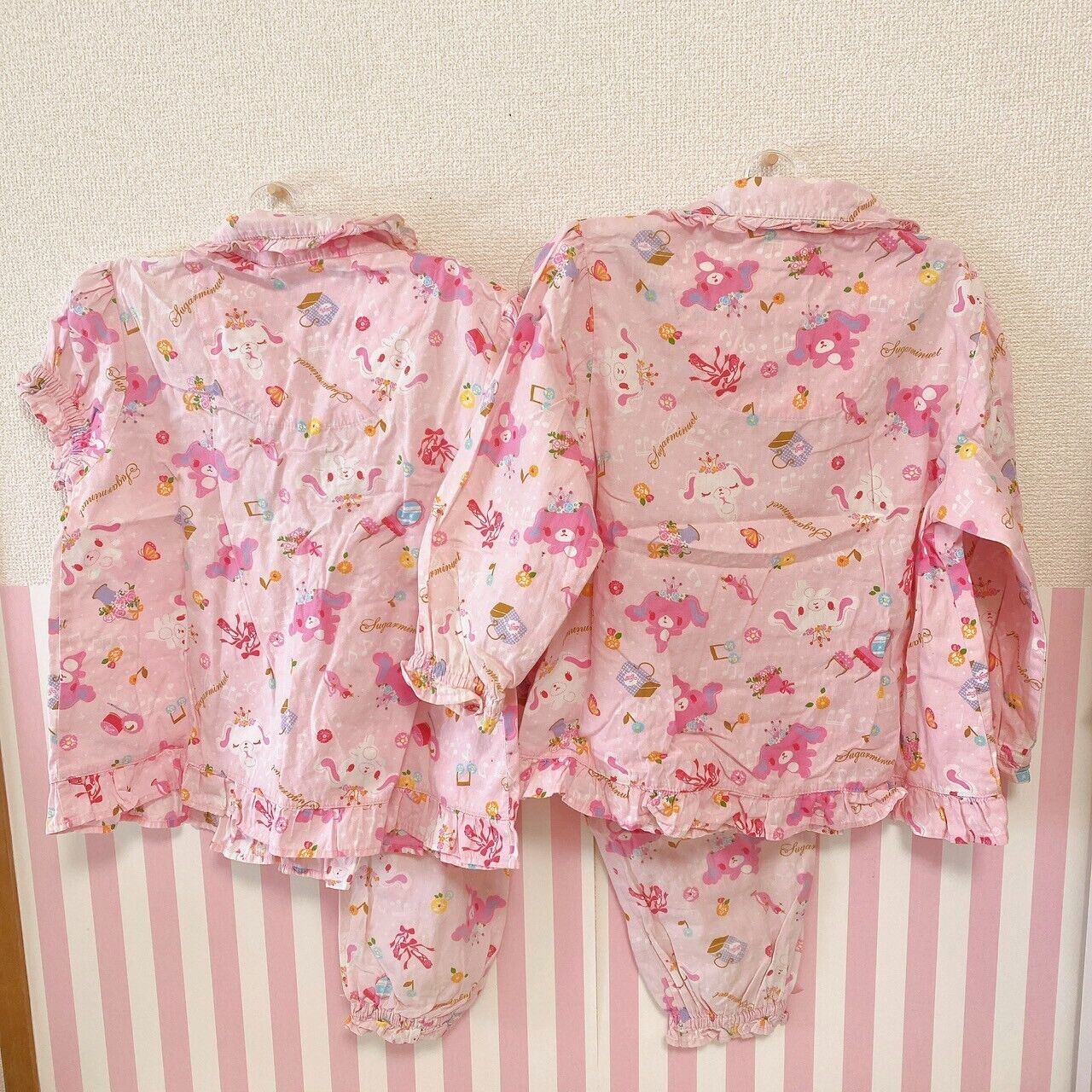 Sanrio Sugar Minuet Pajama Set 3 Ballet Prima Usa Short Long Sleeve Pants 110cm