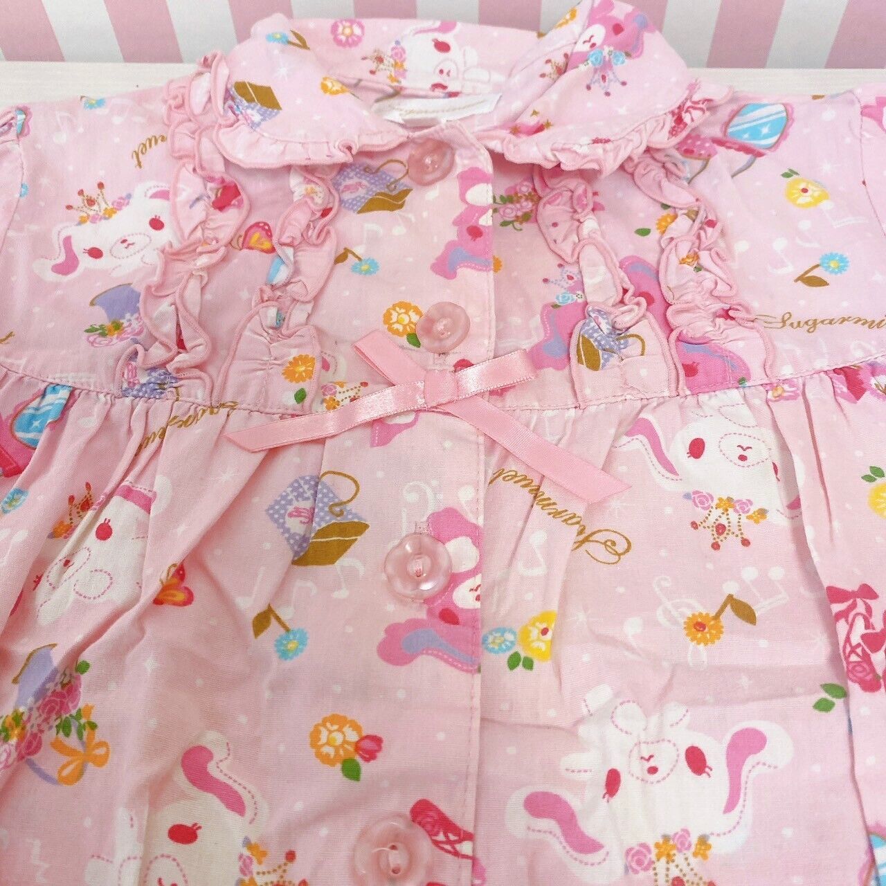 Sanrio Sugar Minuet Pajama Set 3 Ballet Prima Usa Short Long Sleeve Pants 110cm