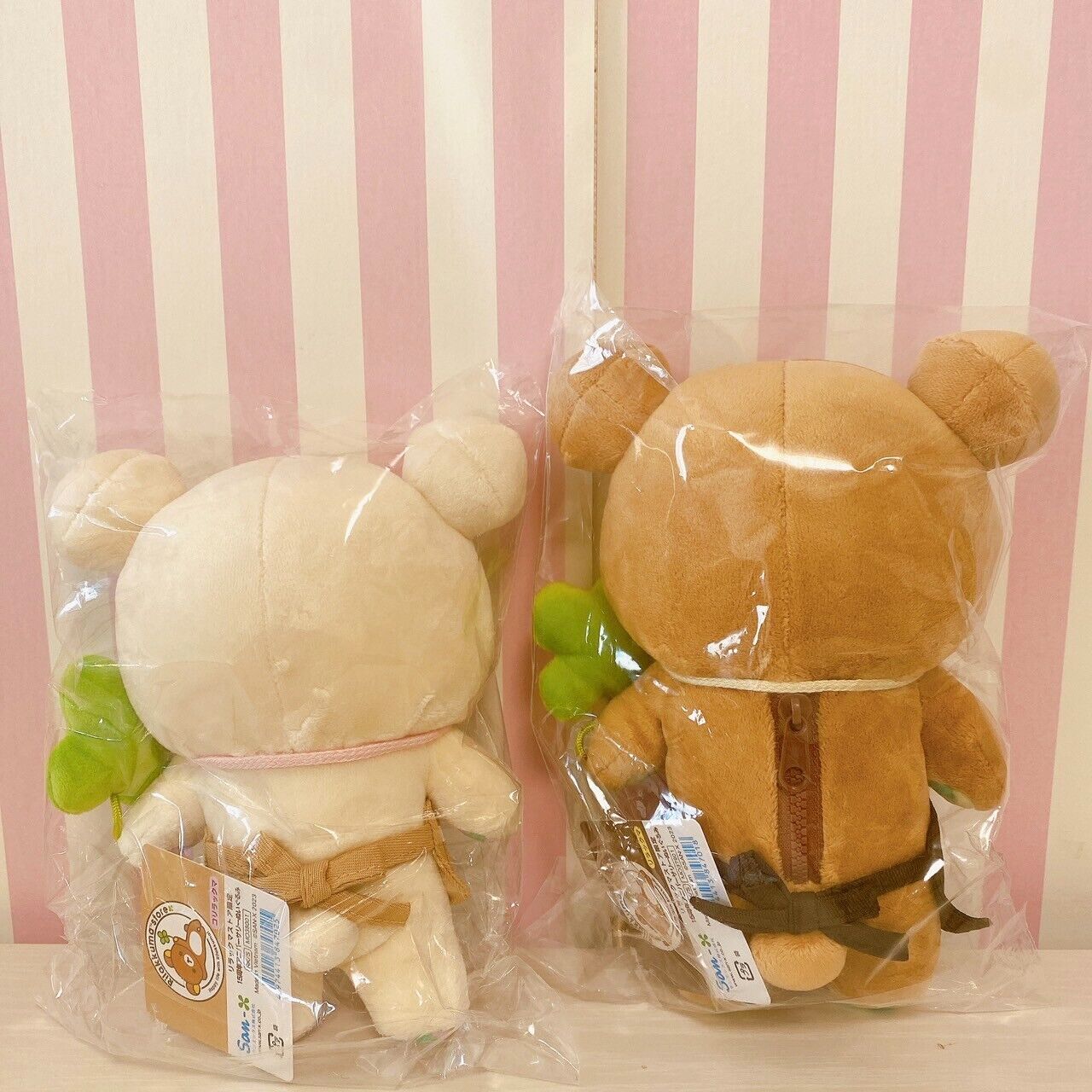 San-x Rilakkuma Korilakkuma Plush Set 2 Soft Toy Doll Clover 15th Anniversary