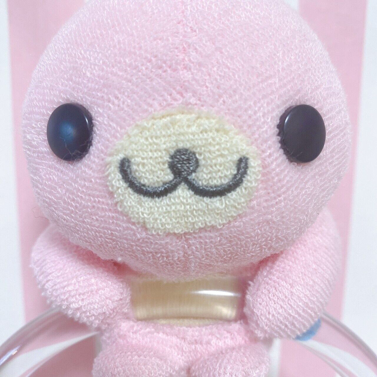 San-X Mamegoma Towel Hanger Set Plush Pink Sea Animals Fluffy Character Kawaii