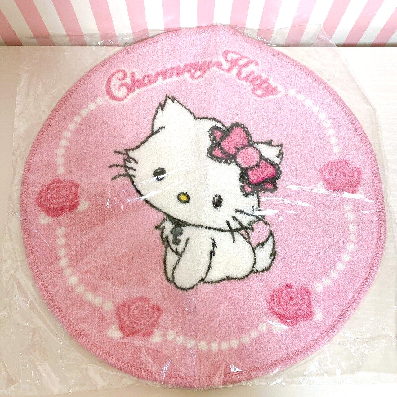 Sanrio Charmmy Charmy Kitty Mat Rug Pink Rose Flower Cat Ribbon Fluffy Character