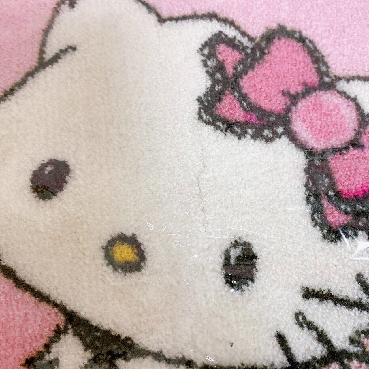 Sanrio Charmmy Charmy Kitty Mat Rug Pink Rose Flower Cat Ribbon Fluffy Character