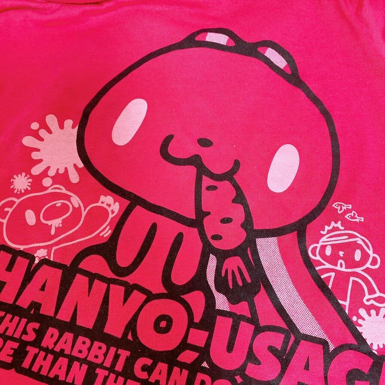 Chax GP Taito GLOOMY General-Purpose Rabbit W Hoodie Pink Character Kawaii Rare