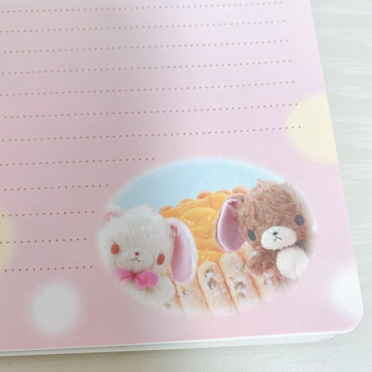 Sanrio Sugar Bunnies Ring Notepad NootBook Stationery Live Action Kawaii Rare