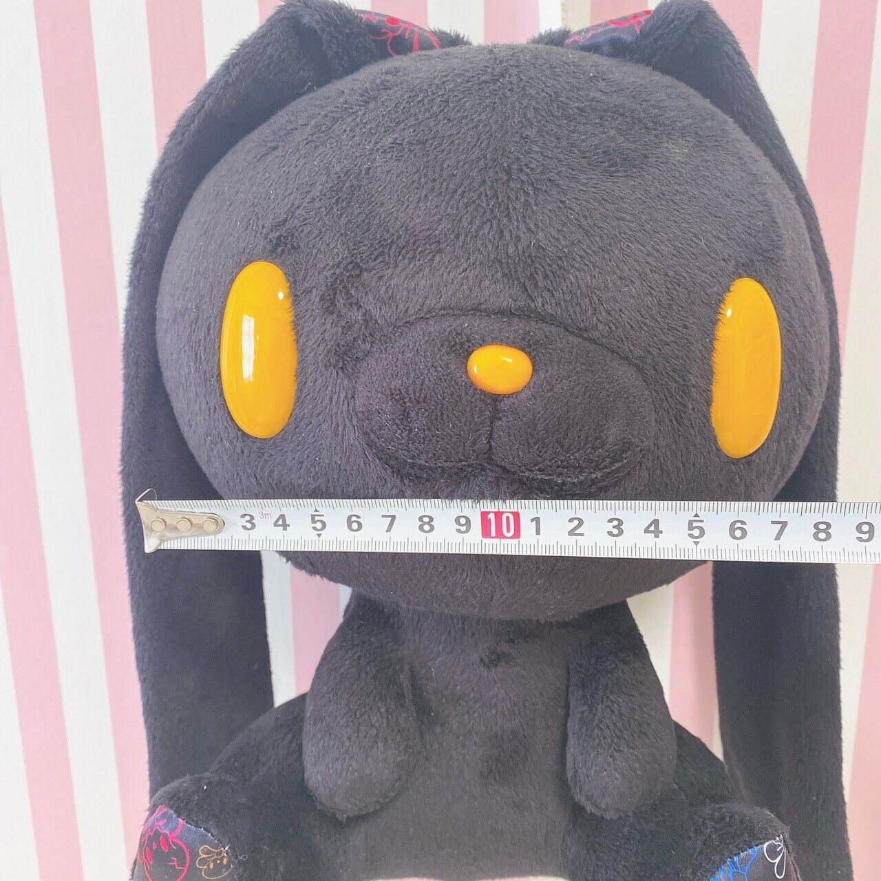 Hanyou Usagi All Purpose Bunny Plush Skull Bow variation Black Rabbit Soft Toy