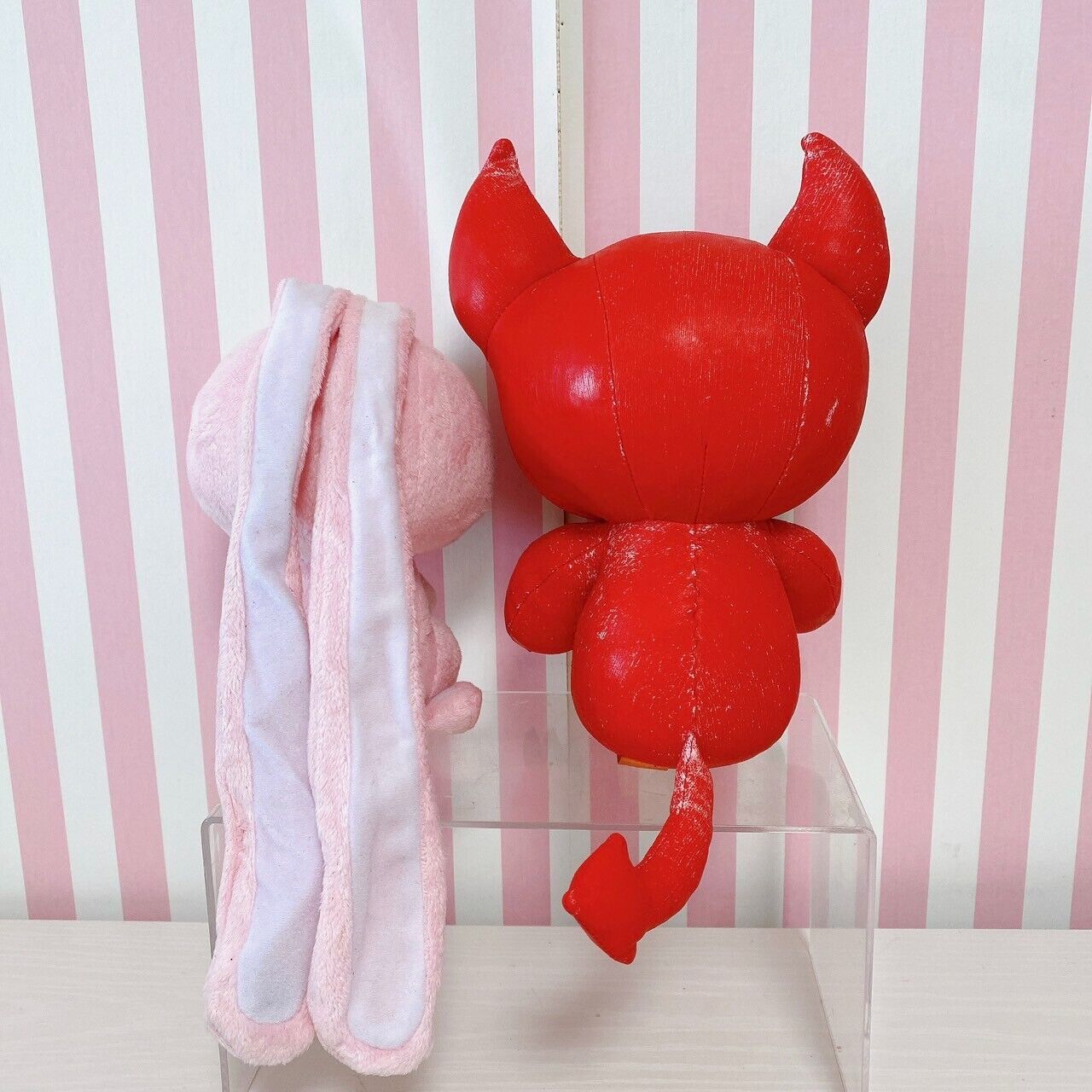 Taito Hanyou Usagi All Purpose Rabbit Gloomy Bloody Bear Plush Set 2 Pink Red