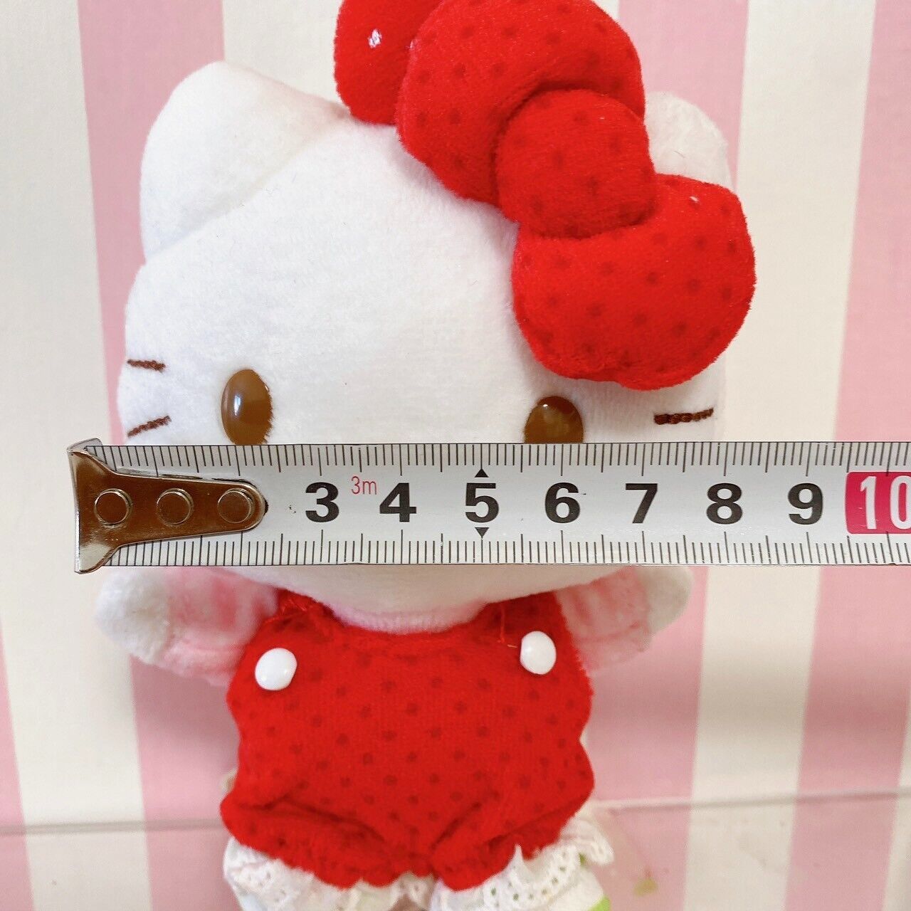 Sanrio Hello Kitty Strawberry Short Cake Collaboration Mascot Plush Ribbon Red