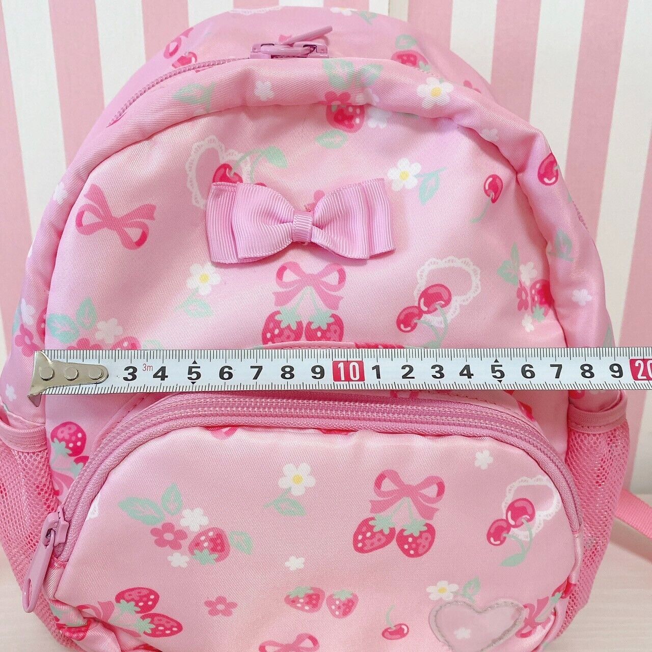 Mother Garden Rucksack Backpack School Bag Pink Ribbon Strawberry Cherry Girls