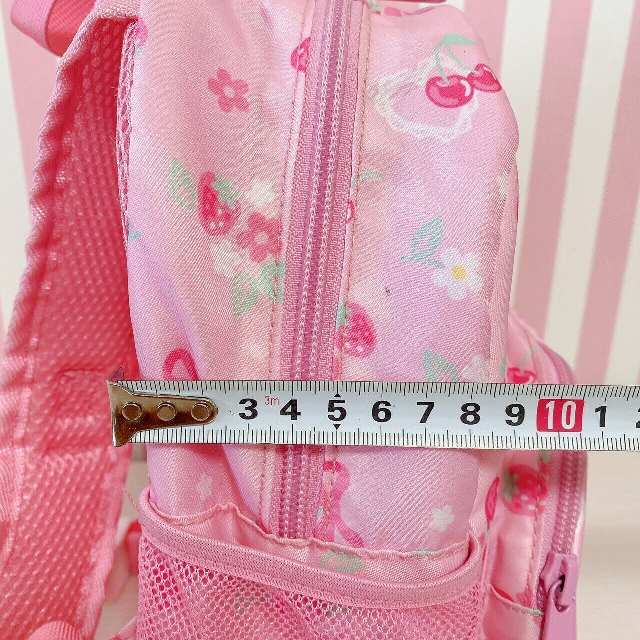 Mother Garden Rucksack Backpack School Bag Pink Ribbon Strawberry Cherry Girls