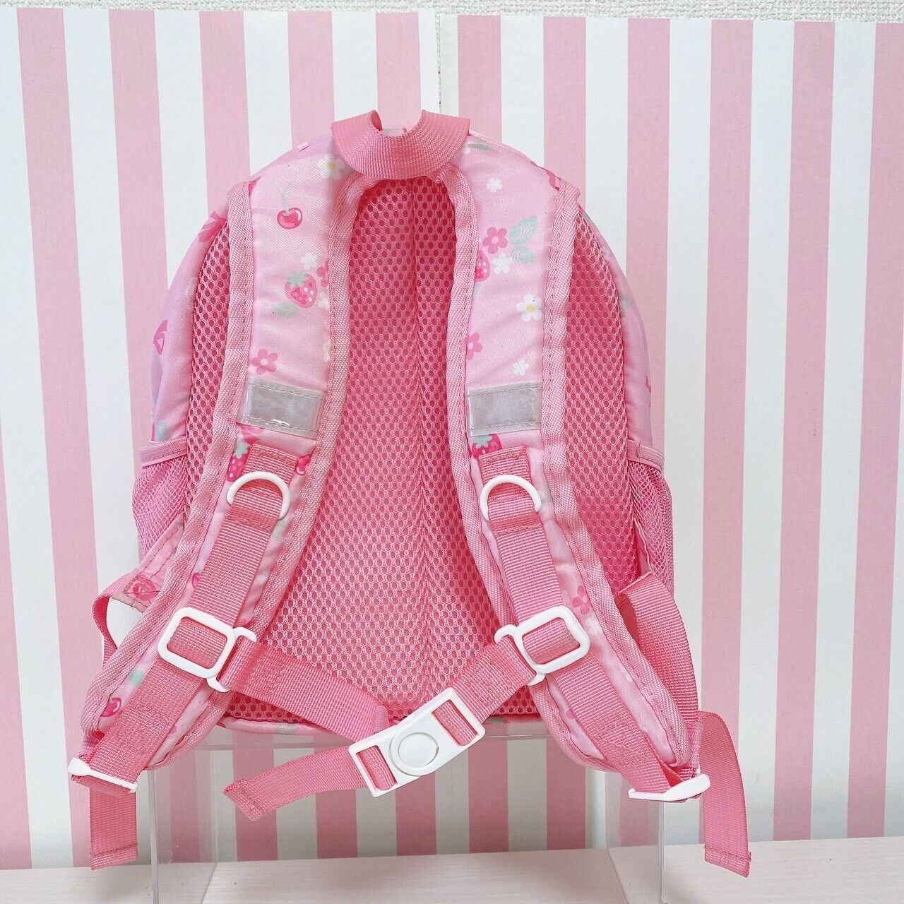 Mother Garden Rucksack Backpack School Bag Pink Ribbon Strawberry Cherry Girls