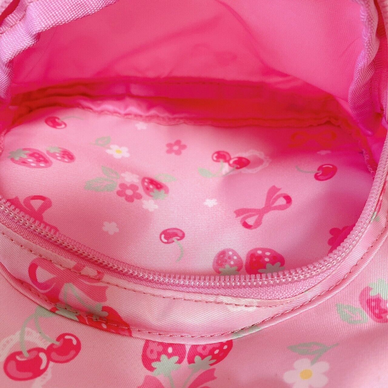 Mother Garden Rucksack Backpack School Bag Pink Ribbon Strawberry Cherry Girls