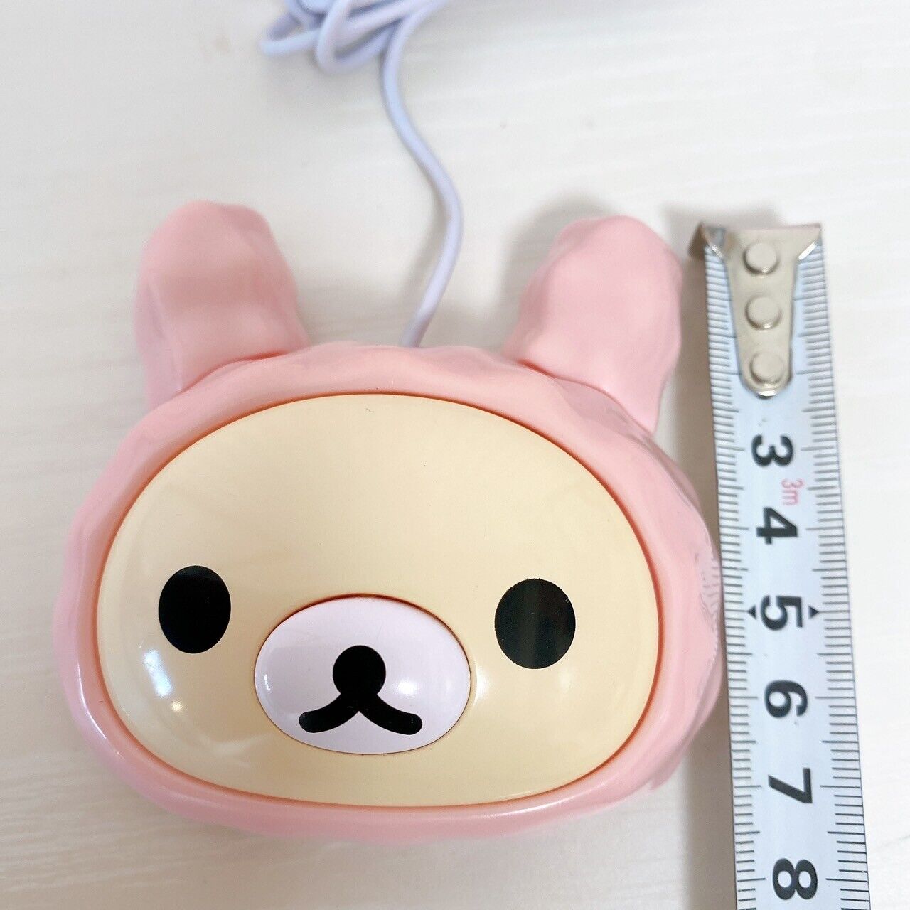 San-x Korilakkuma Computer Mouse Costume Bear Rabbit Face PC White Pink Kawaii