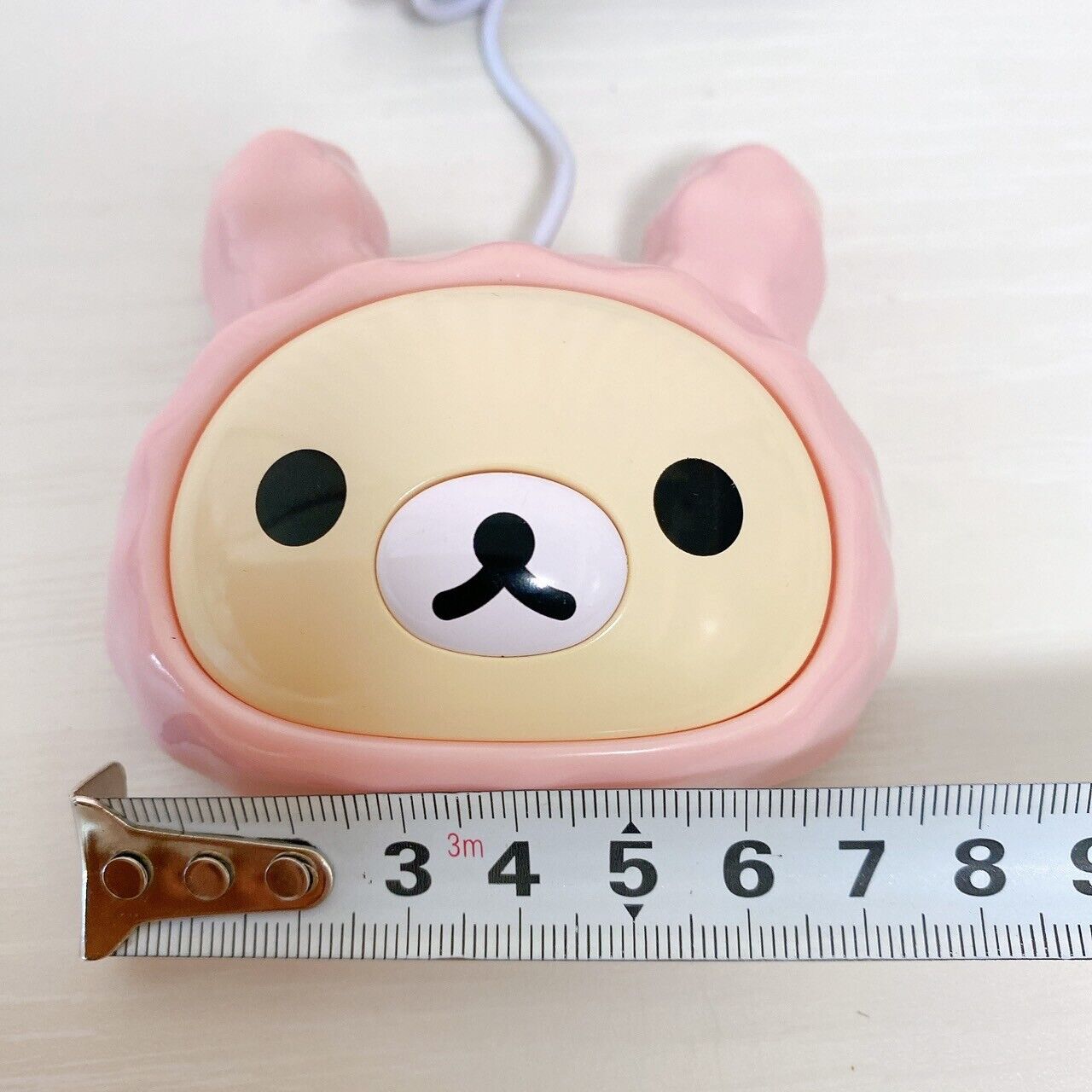 San-x Korilakkuma Computer Mouse Costume Bear Rabbit Face PC White Pink Kawaii