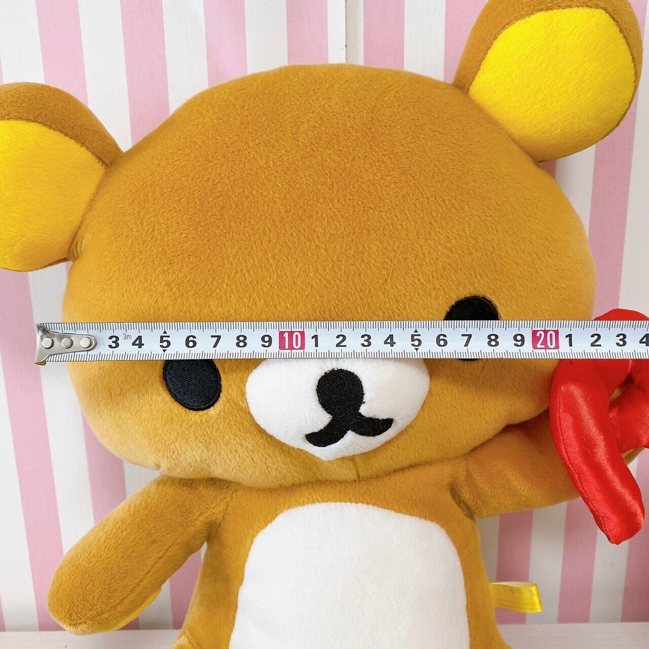 San-x Rilakkuma Plush Soft Stuffed Toy Doll Alphabet R Bear Brown Fluffy Kawaii