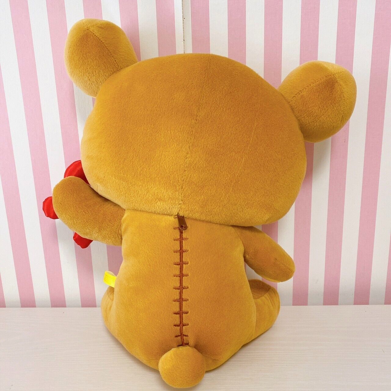 San-x Rilakkuma Plush Soft Stuffed Toy Doll Alphabet R Bear Brown Fluffy Kawaii