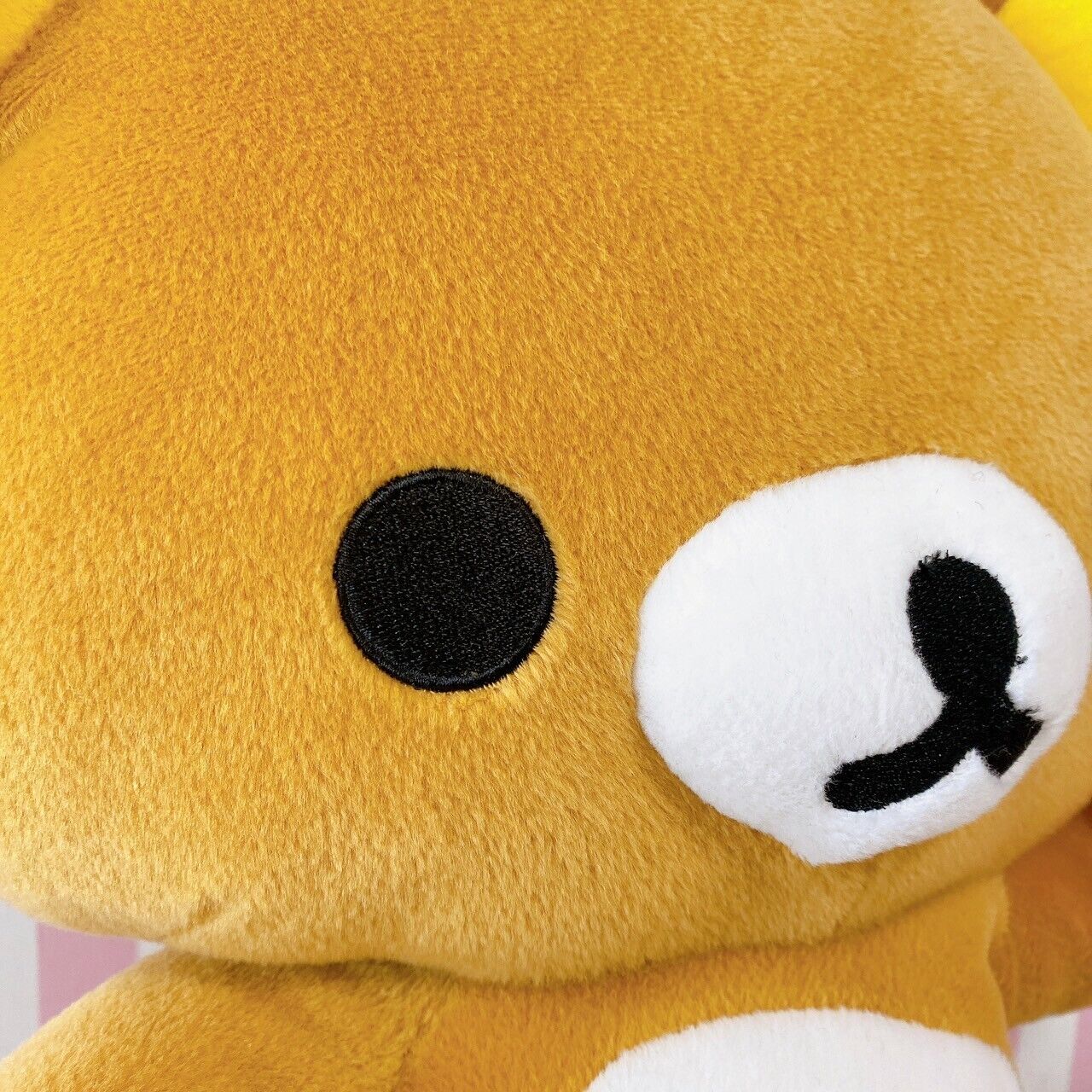 San-x Rilakkuma Plush Soft Stuffed Toy Doll Alphabet R Bear Brown Fluffy Kawaii