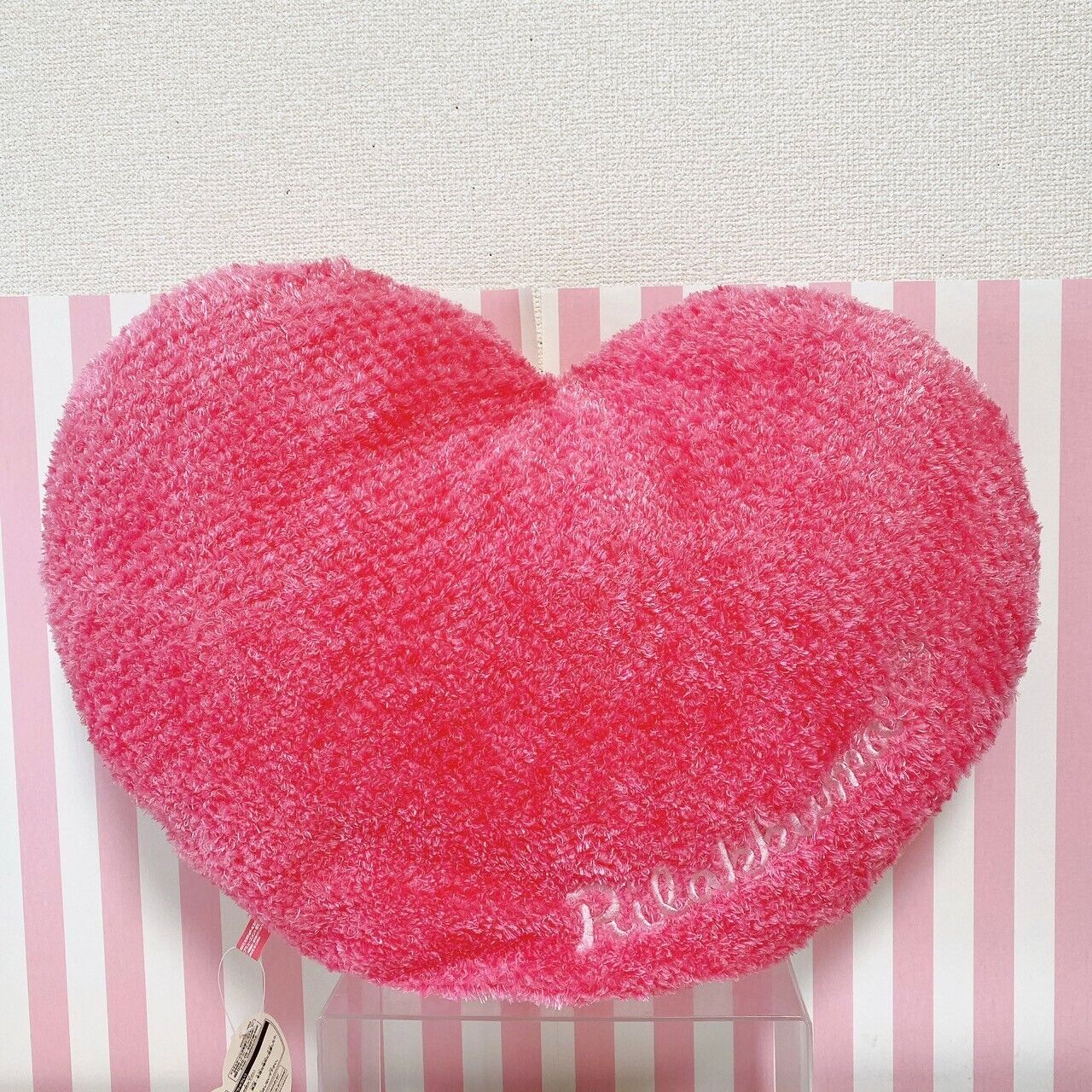 San-x Rilakkuma Cushion Heart Pink Strawberry Bear Costume Rabbit Fluffy Rare