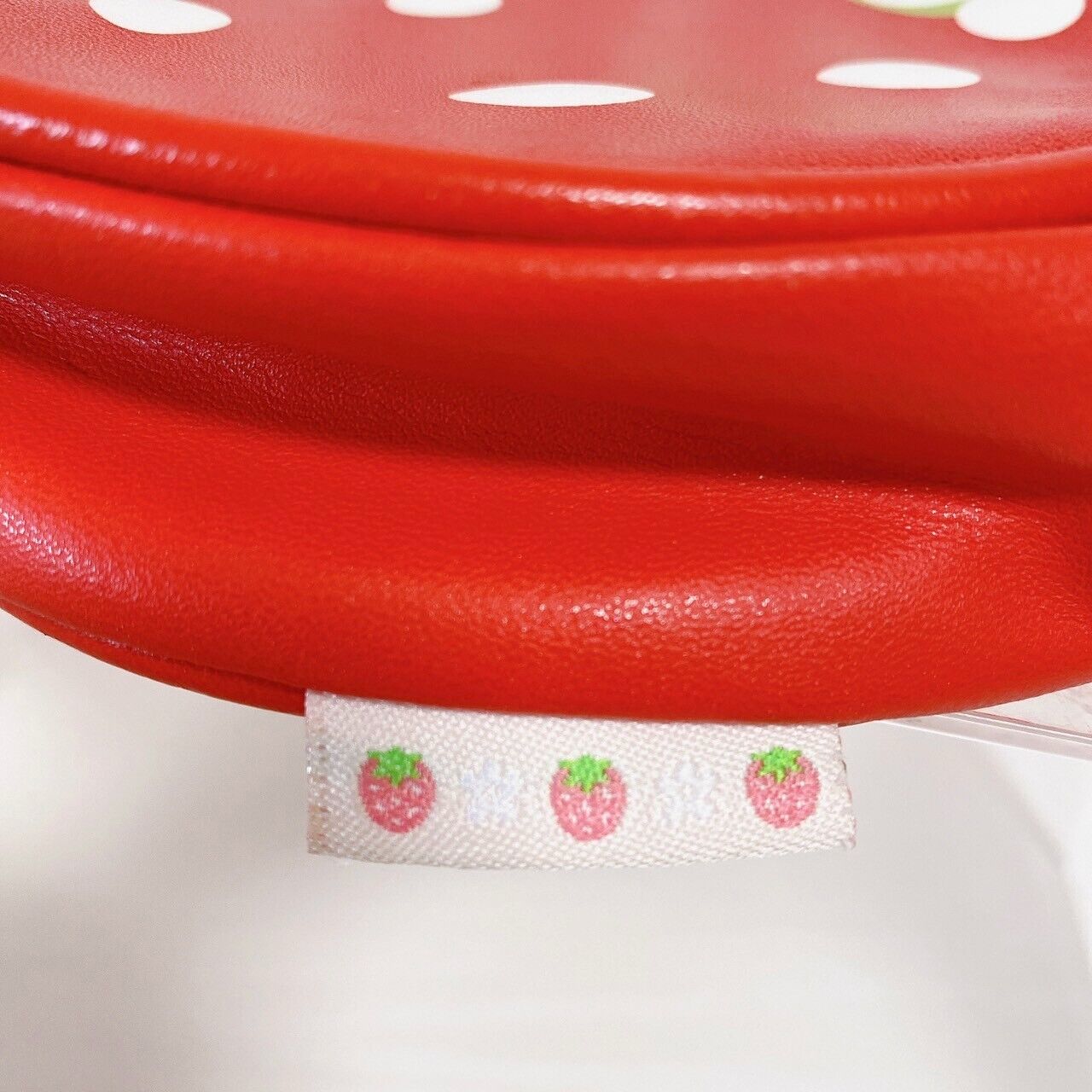 Mother Garden Kids Pochette Shoulder Bag Red Strawberry Fruit Circle Kawaii Rare