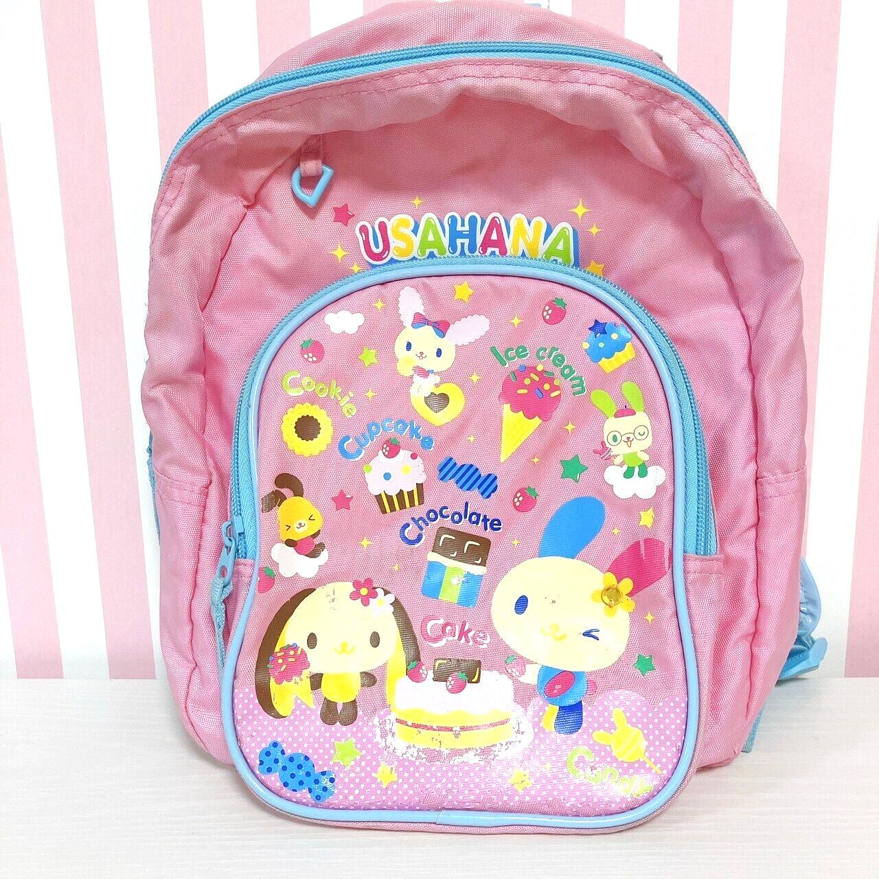 Sanrio Usahana Backpack Rucksack School Bag Pink Cake Chocolate Cookie Ice Cream