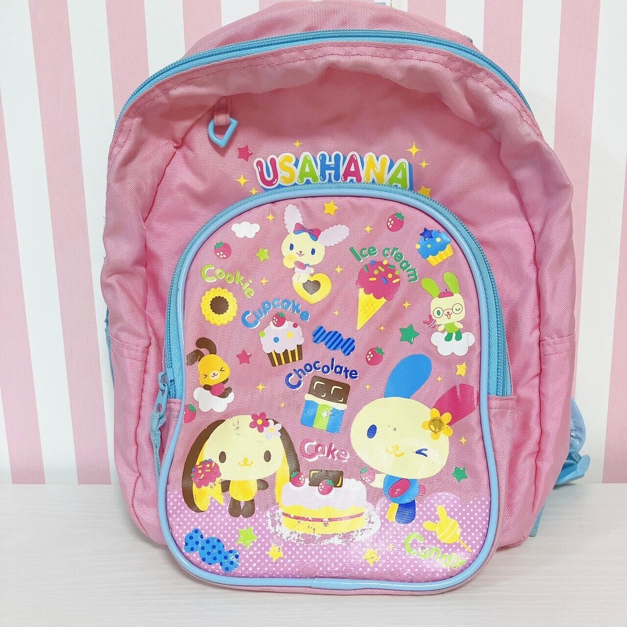 Sanrio Usahana Backpack Rucksack School Bag Pink Cake Chocolate Cookie Ice Cream