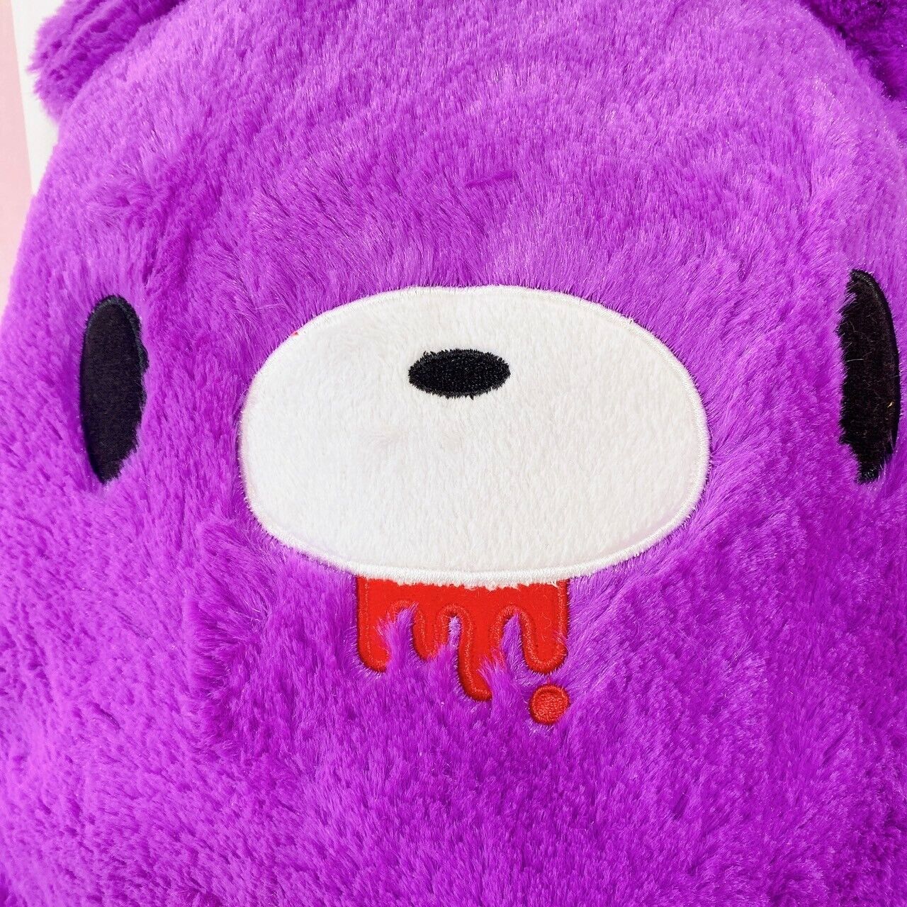 Gloomy Bear Hugging Body Pillow Fluffy Plush Toy cgp 259 Purple Kawaii Character