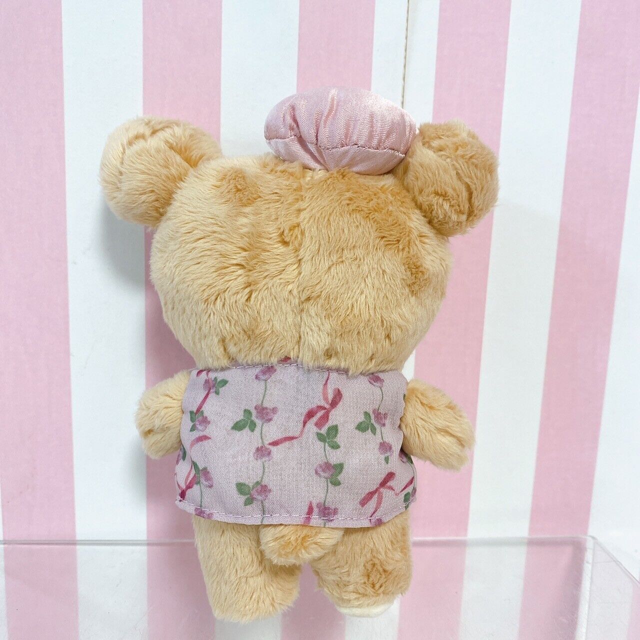 Rilakkuma Maison de FLEUR Collaboration Bag Charm Mascot Bear Ribbon Pink Hat