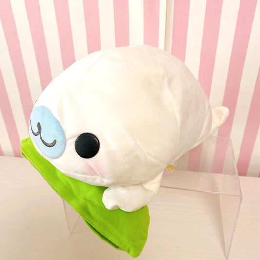 San-X Mamegoma Plush Soft Stuffed Toy Beans Shirogoma Seal Sea Animal White Rare