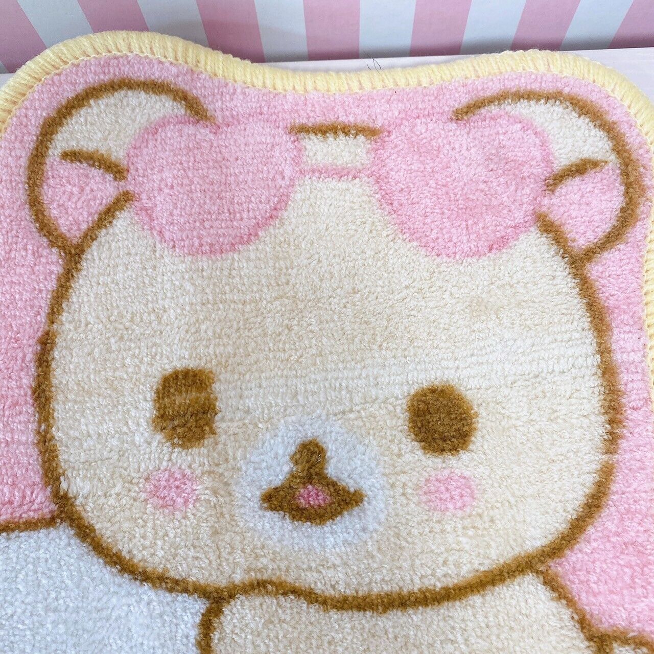 San-X Rilakkuma Korilakkuma Rug Mat Die Cut Beach Juice Soda Sunglasses Bear