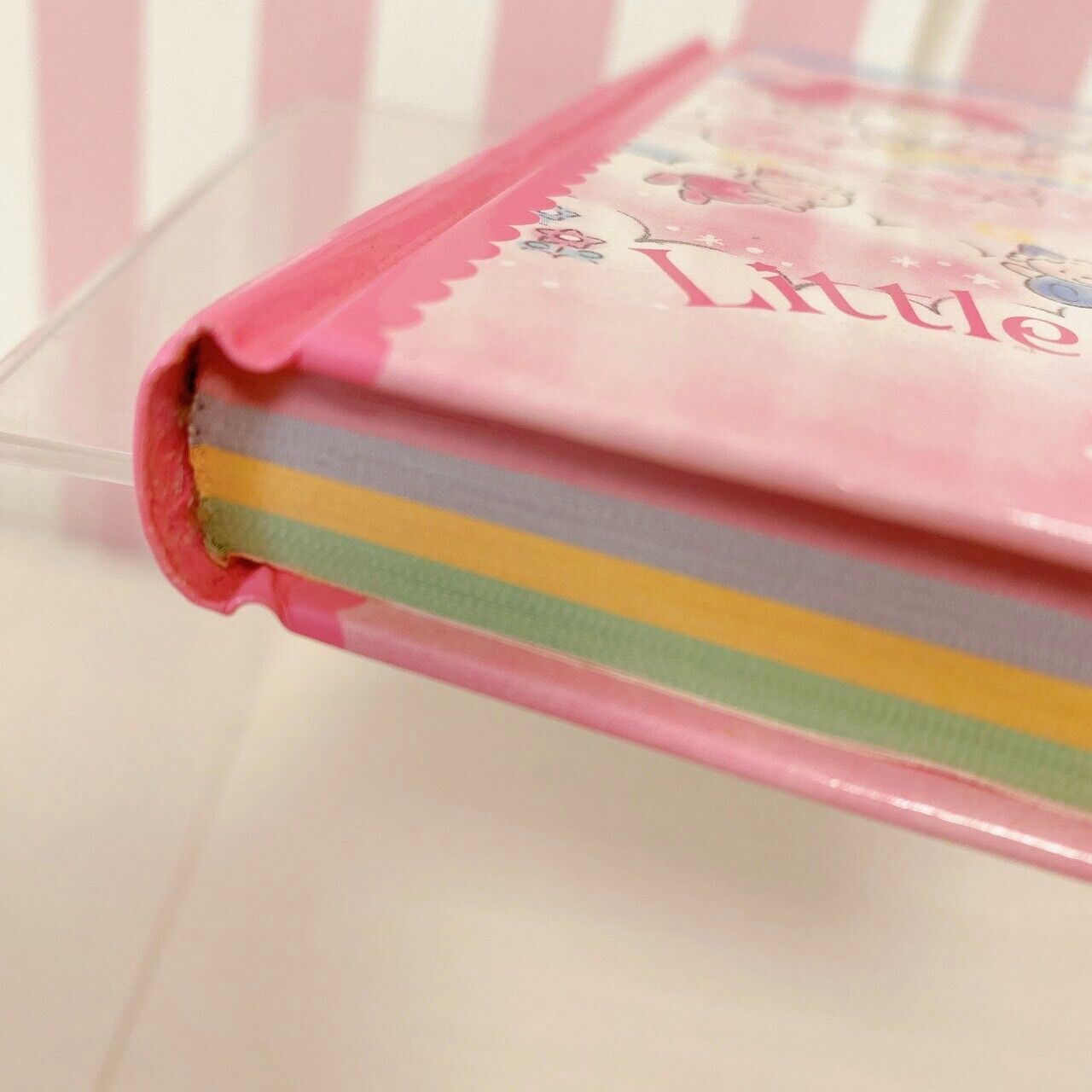 Sanrio Little Twin Stars Diary Memo Notebook Pink Blue Kiki & Lala Key Lock Rare