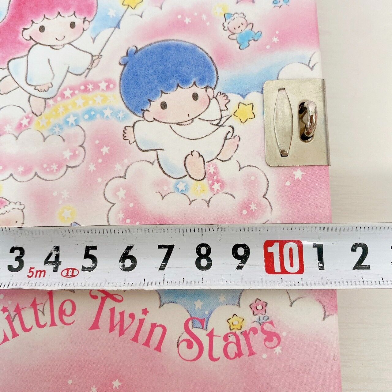 Sanrio Little Twin Stars Diary Memo Notebook Pink Blue Kiki & Lala Key Lock Rare